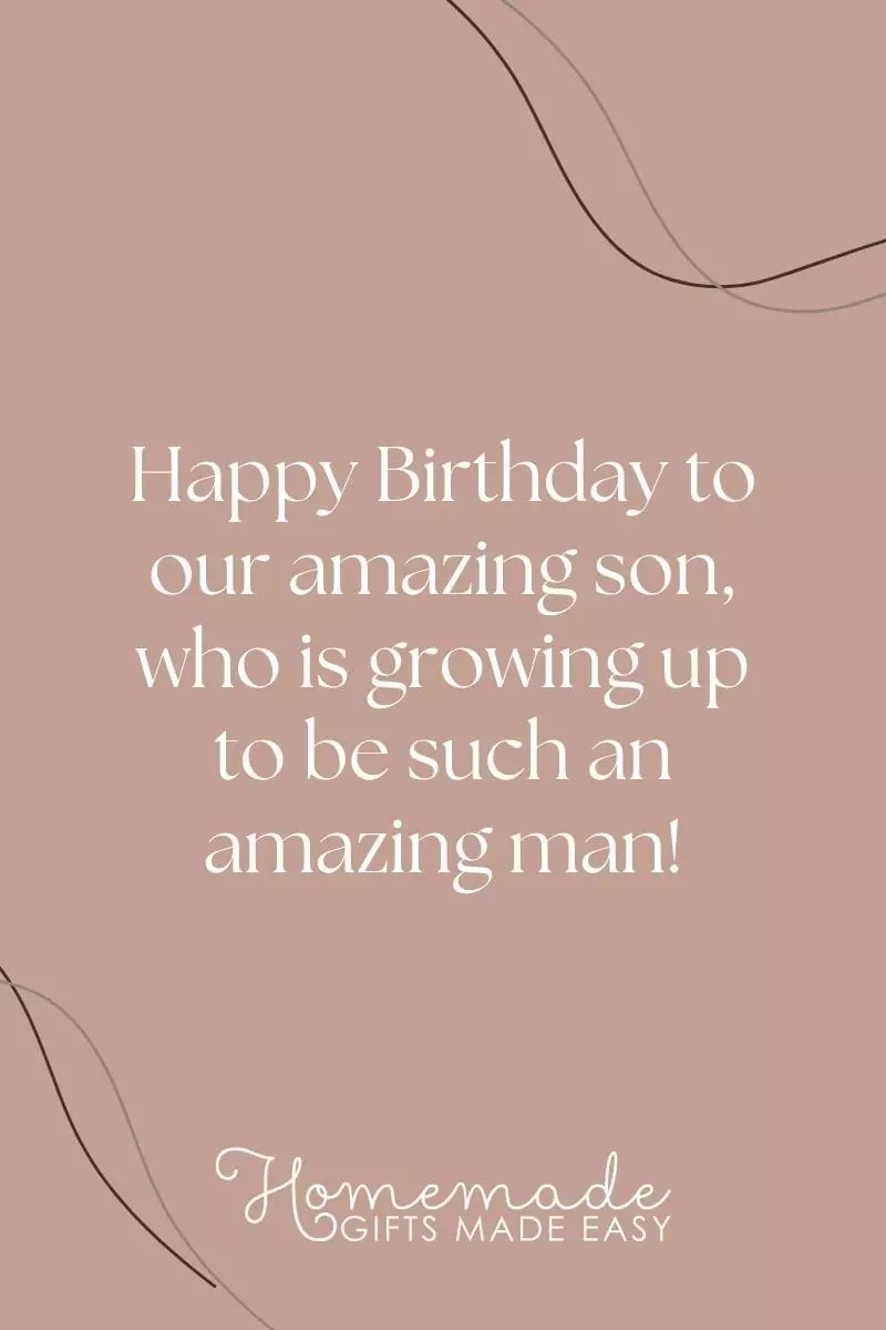 birthday wishes for son an amazing man