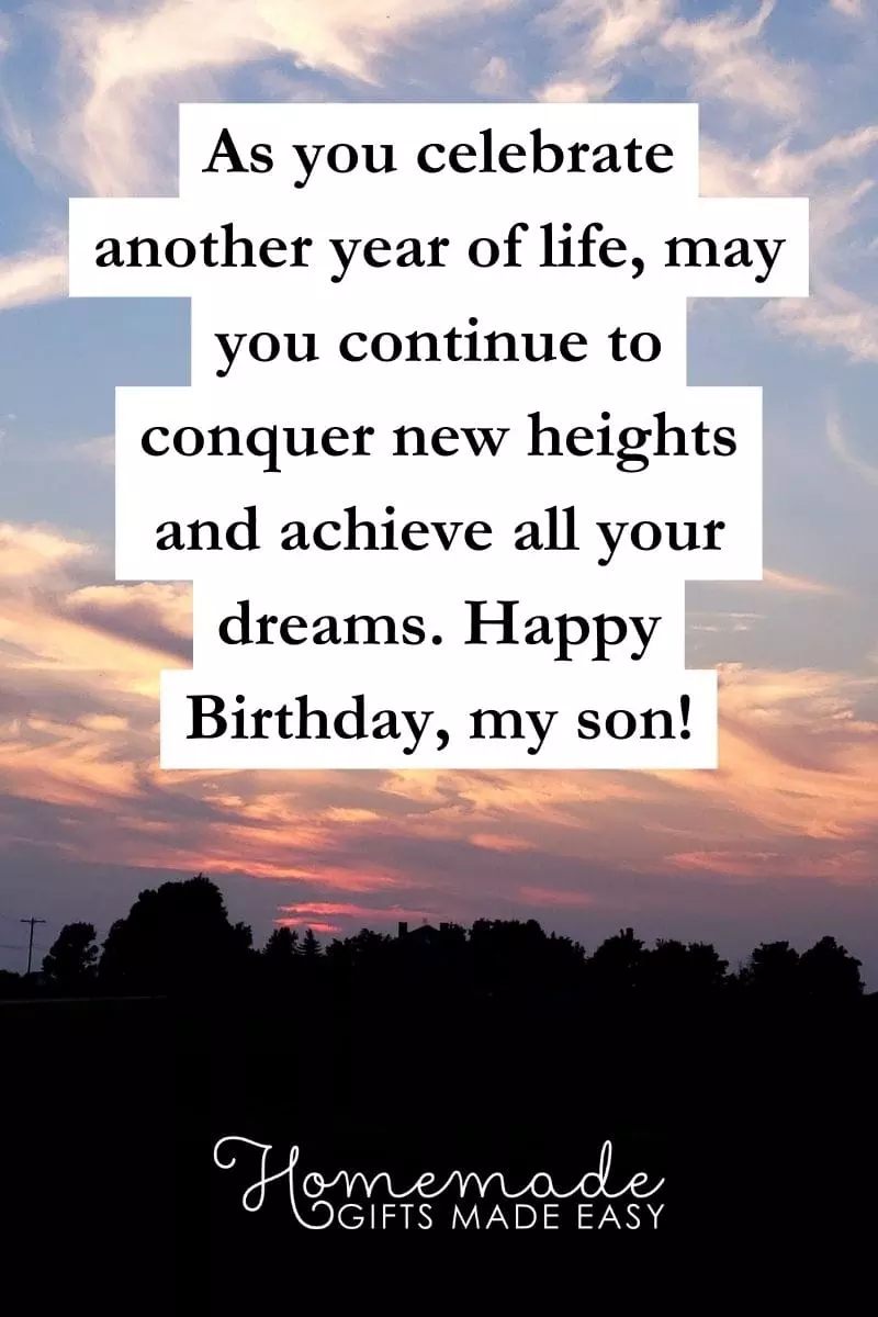 birthday wishes for son another year of life