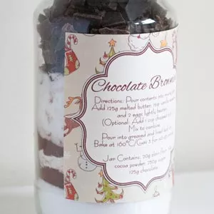 brownies in a jar