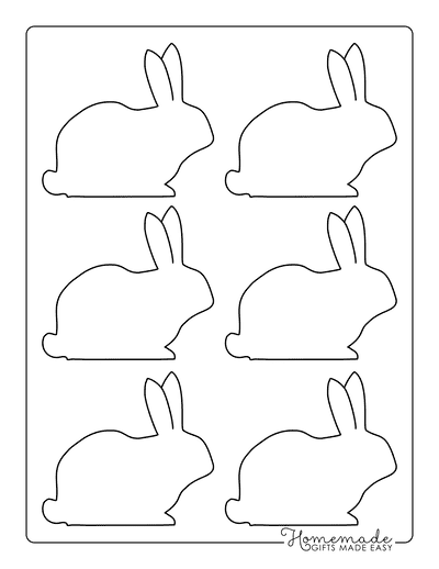 Bunny Template Side View Small