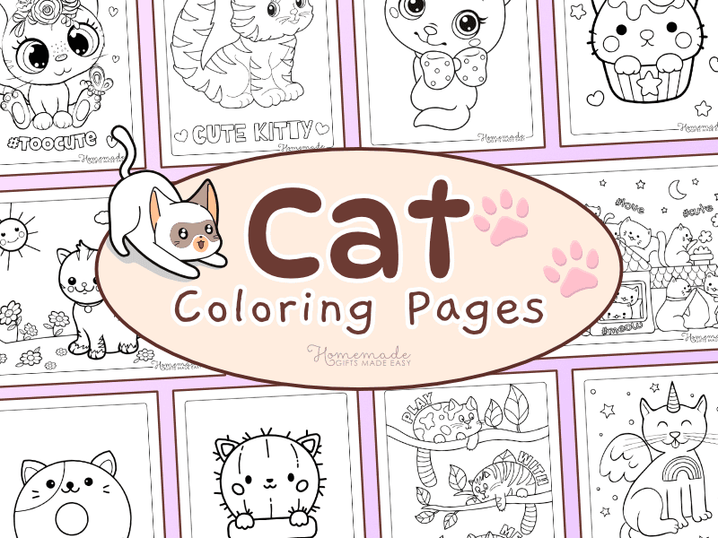 free printable cat coloring pages
