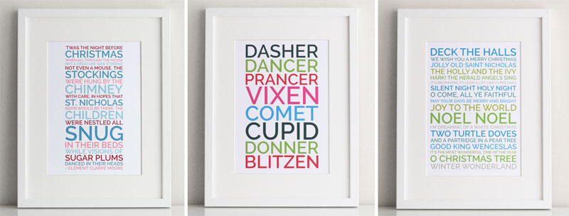personalized christmas poster