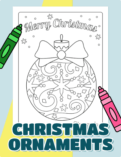 Christmas Ornaments Coloring Pages