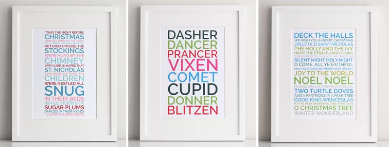 personalized poster christmas gift