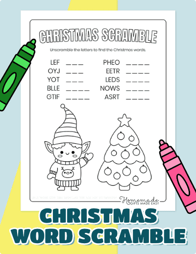 Christmas Word Scramble
