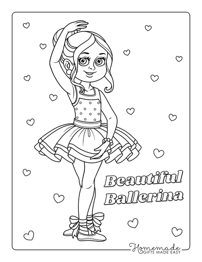 a little girl coloring pages