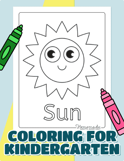 Coloring Sheets for Kindergartners