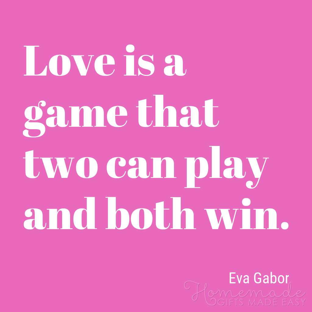 かわいいボーイフレンドの引用愛は両方が勝つことができるゲームです