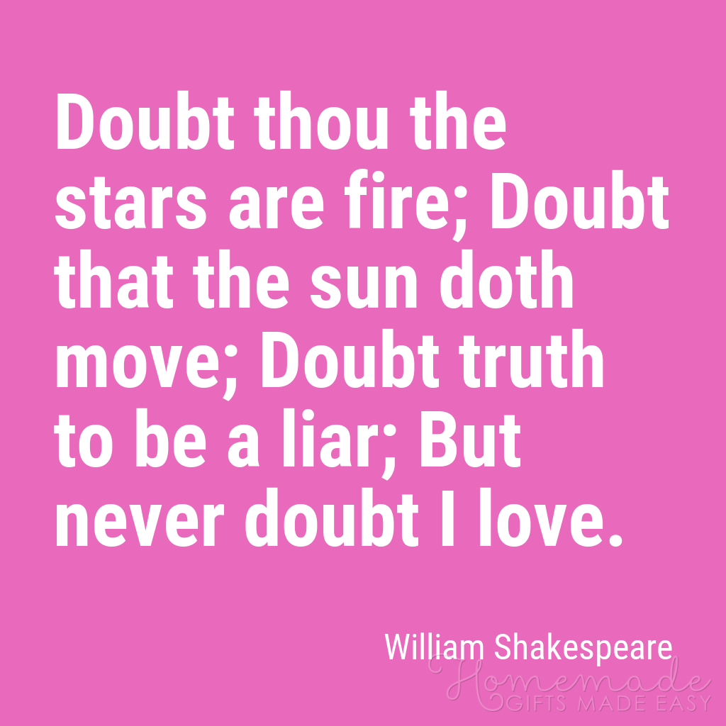 søte kjæreste sitater aldri tvil jeg elsker shakespeare