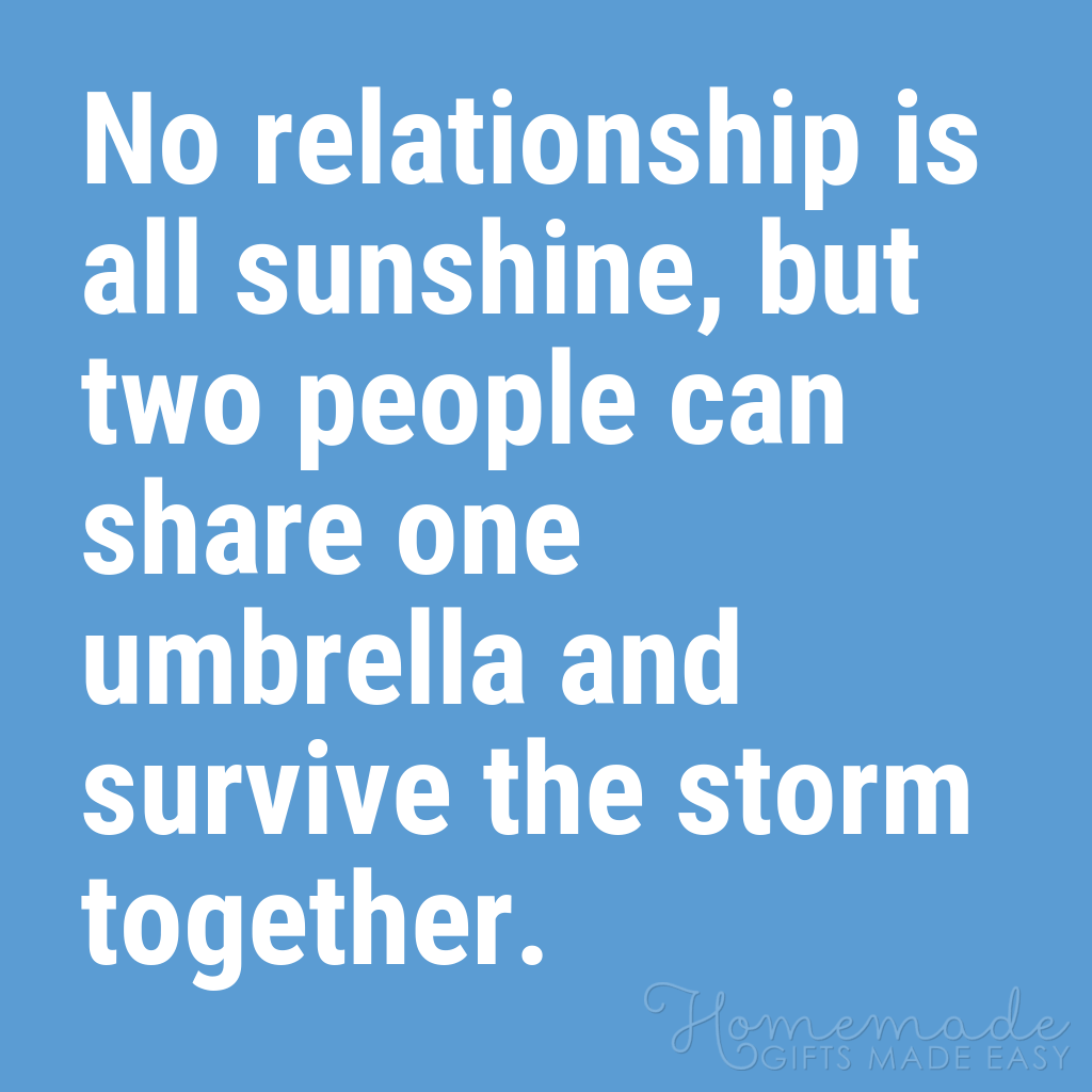 cute boyfriend quotes share umbrella survive storm