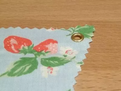 how to make decorative bunting setting eyelets