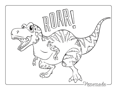 Dinosaur Coloring Pages Fierce Dinosaur Mouth Open