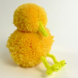 easter craft pom pom chick
