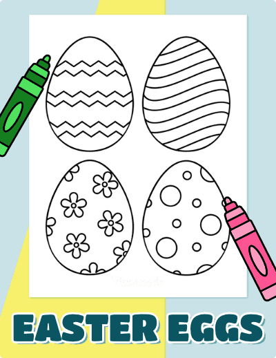 Easter Egg Coloring Pages