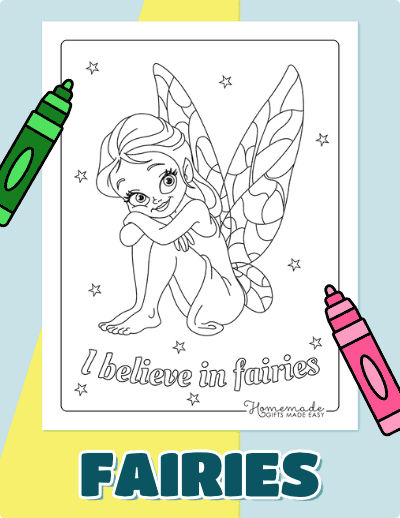 Fairy Coloring Pages