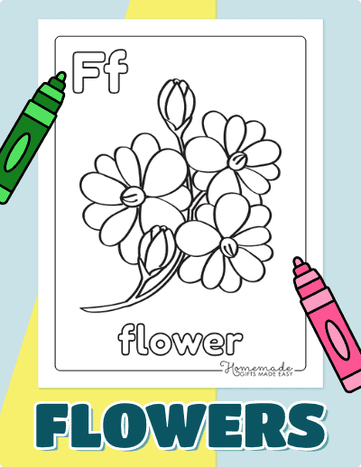 Flower Coloring Pages