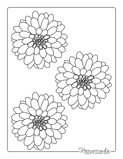 Flower Template Dahlia 4 Inch
