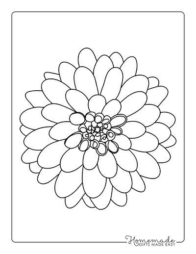 Flower Template Dahlia 7 Inch