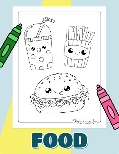 Food Coloring Pages