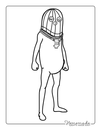 Fortnite Coloring Pages Cool Big Dill Fortnite Coloring Pages Easy