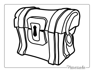 Fortnite Coloring Pages Easy Loot Chest Fortnite Coloring Page