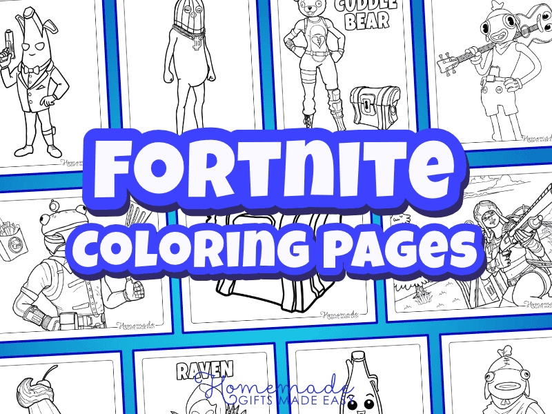 Free printable fortnite coloring pages for kids