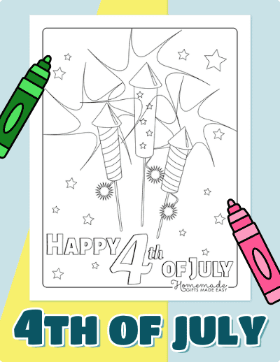 Fourth of July Coloring Pages