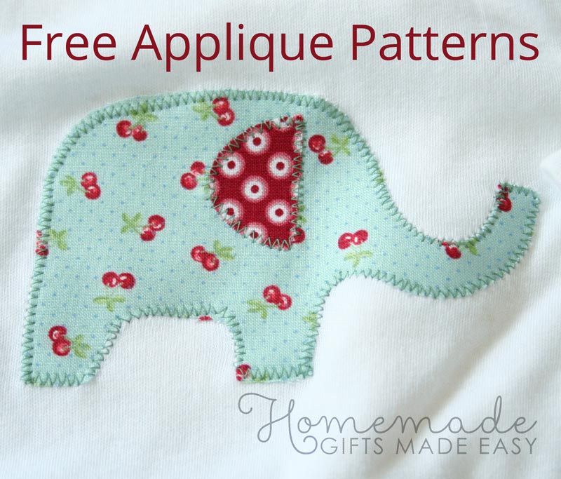 free applique patterns elephant photo