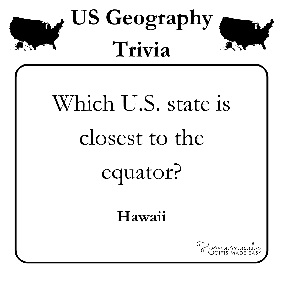 Geography Trivia Questions