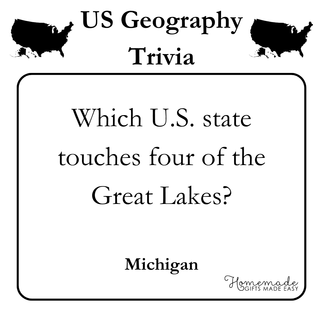 Geography Trivia Questions