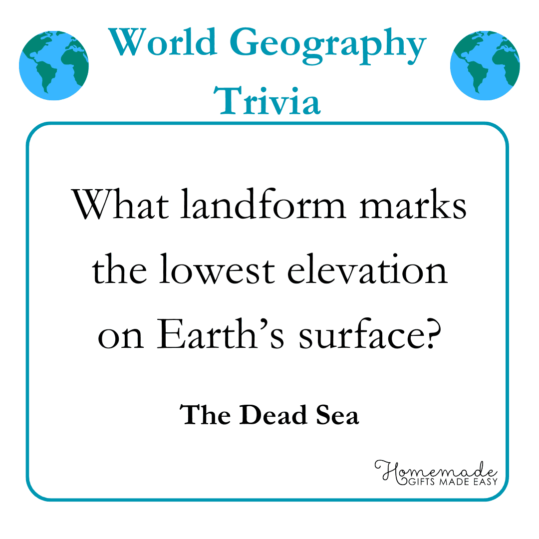 Geography Trivia Questions