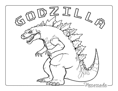 Godzilla Coloring Pages Easy Realistic Shin Godzilla