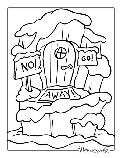 Grinch Coloring Pages Grinch Drawing Grinch Home