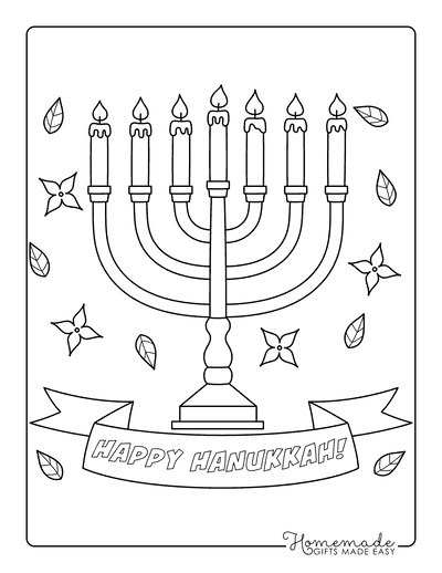Hanukkah Coloring Pages Menorah Coloring Page Hanukkah Blessings Printable