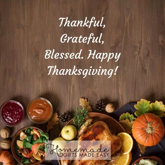 Happy Thanksgiving thankful, grateful, blessed
