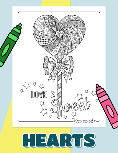 Heart Coloring Pages