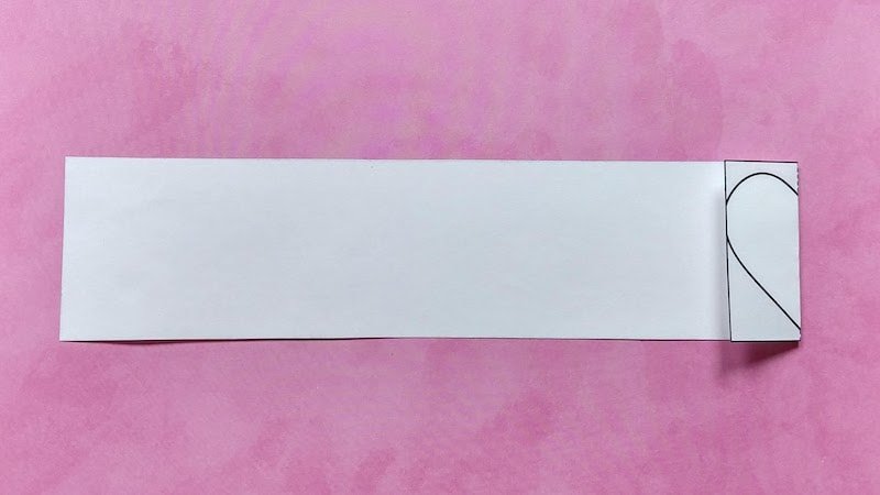 paper heart chain step 2