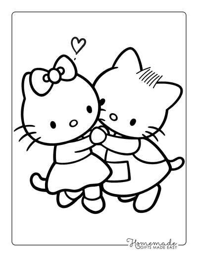 Hello Kitty Coloring Pages Hello Kitty Dear Daniel Dancing