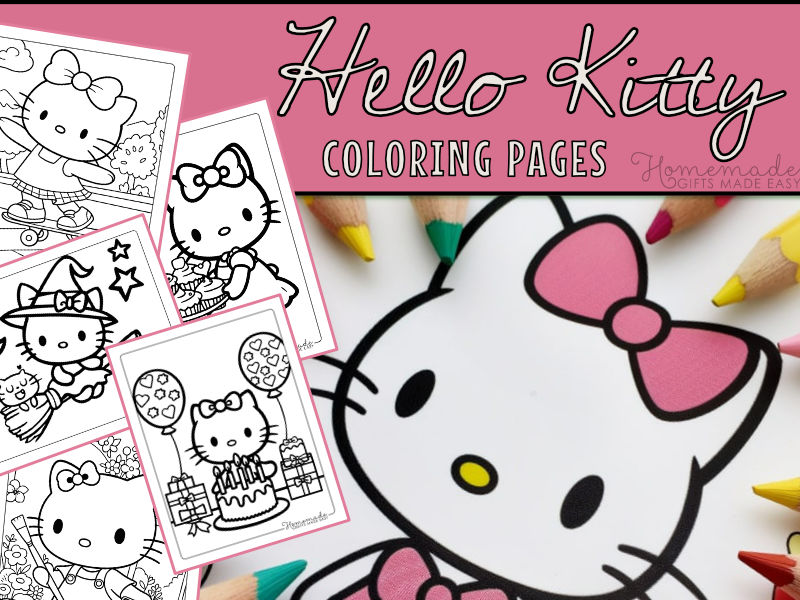 Hello Kitty Coloring Pages