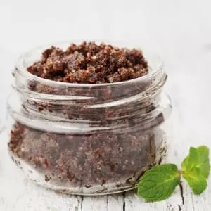 homemade body scrub jar gift