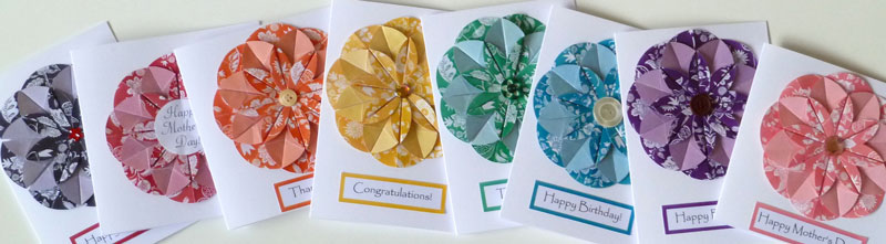 homemade card ideas origami flower template