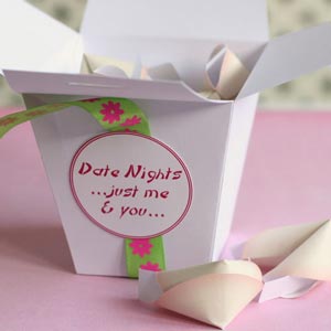 date night fortune cookies homemade romantic gift