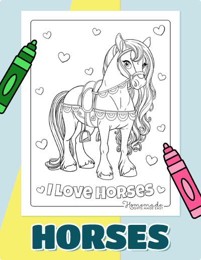 Horse Coloring Pages