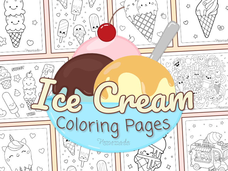 Ice Cream Coloring Pages