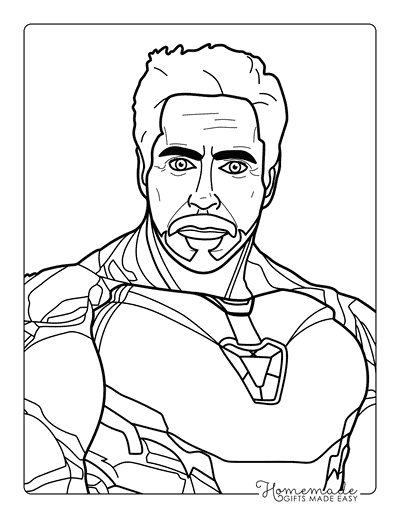 Iron Man Coloring Pages Iron Man Outline Without Helmet