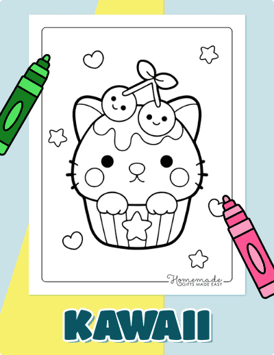 Kawaii Coloring Pages