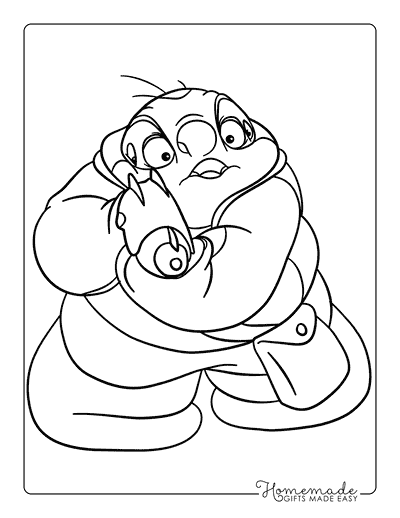 Lilo Stitch Coloring Pages Easy Jumba Jookiba Holding Blaster