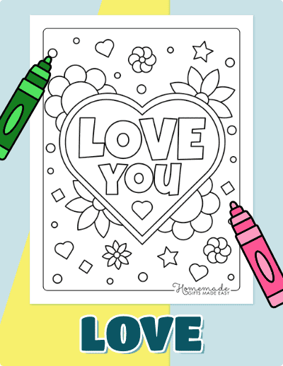 Love Coloring Pages