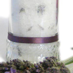 homemade bath salts jar gift