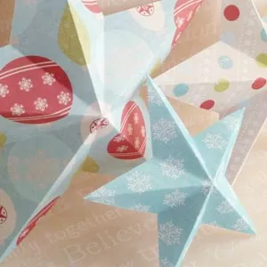 3D paper stars